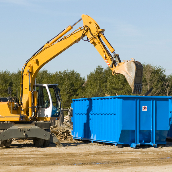 are there any restrictions on where a residential dumpster can be placed in Martha KY